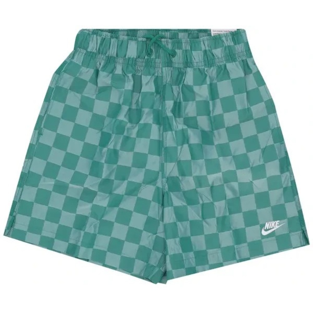 Nike Club Flow Checkered Shorts-Malachite‎ Green-Small